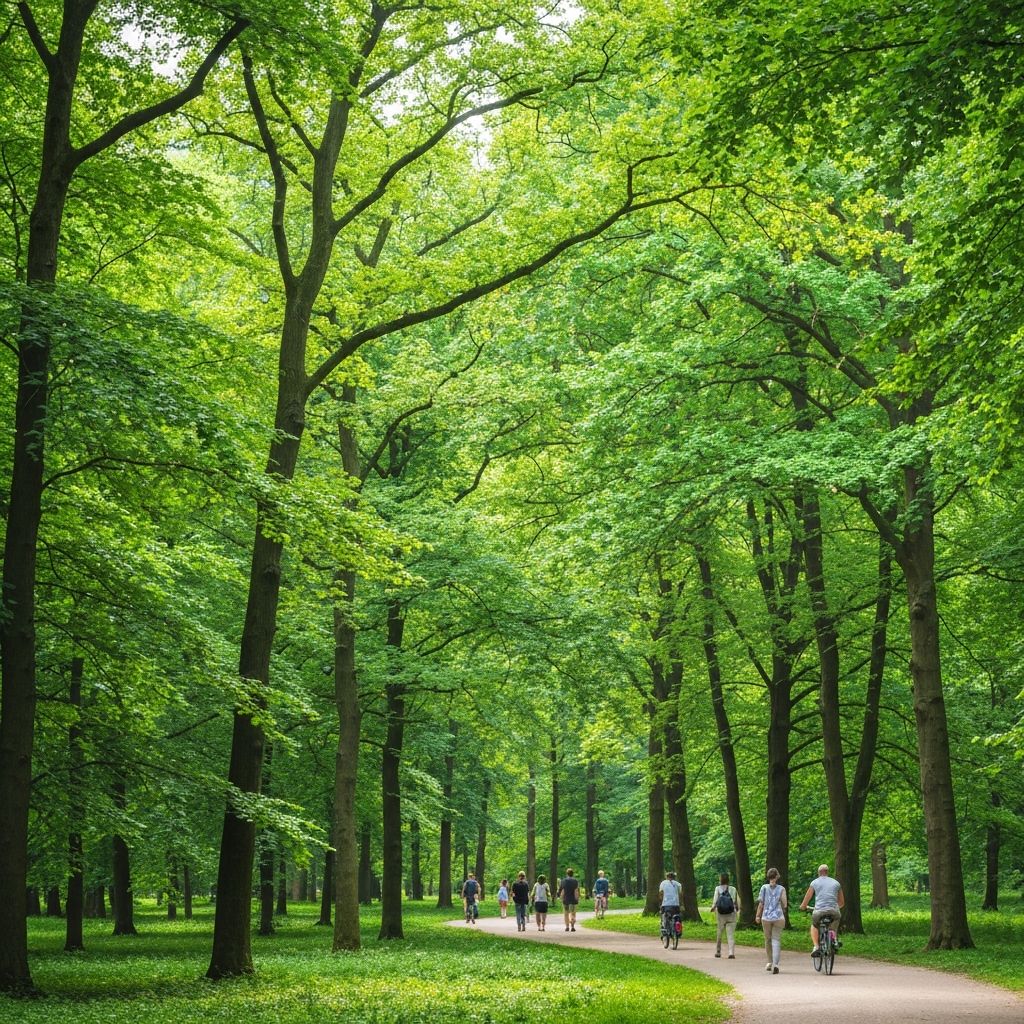 Grüner Wald in Treptow-Köpenick